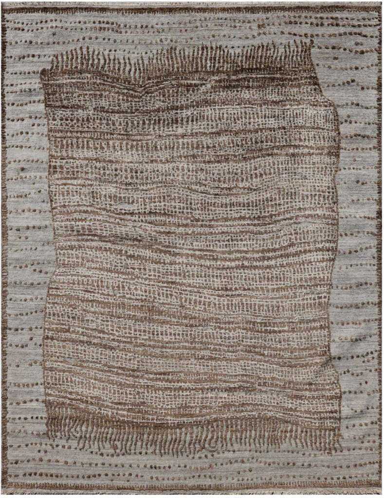 GLD O-120 L4, a handmade Flat Weave + Pile rug by Olker Rugs